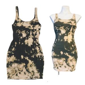 Express tie-dye body-con mini dress